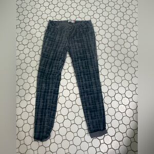 CAbi Black and Gray Skinny Jeans